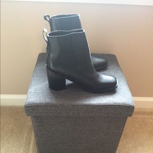 Black ankle booties